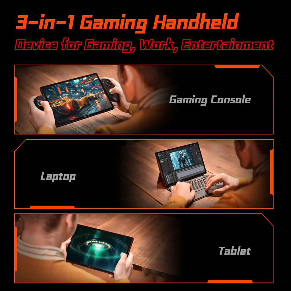 Refurbished ONEXPLAYER X1 PRO AMD Ryzen™ AI 9 HX 370, 10.95'' 3-In-1 Redefining Handheld Gaming Device（US Stocks） - Image 4