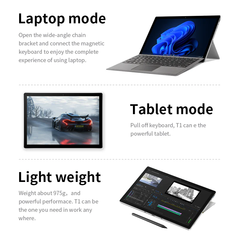 Refurbished One-Netbook T1: 2-In-1 Windows Tablet - Image 16