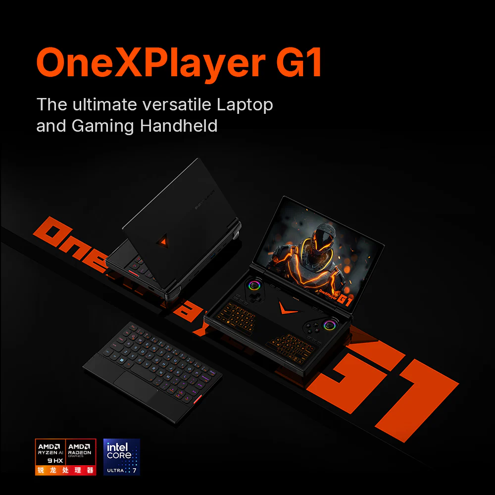 ONEXPLAYER G1: AMD Ryzen™ AI 9 HX 370/8840U Ultimate gaming handheld gaming console versatile laptop - Image 3